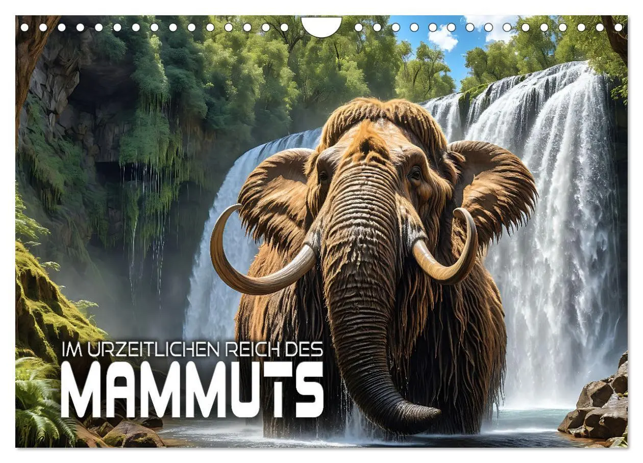 Cover: 9783457337578 | Im urzeitlichen Reich des Mammuts (Wandkalender 2026 DIN A4 quer),...