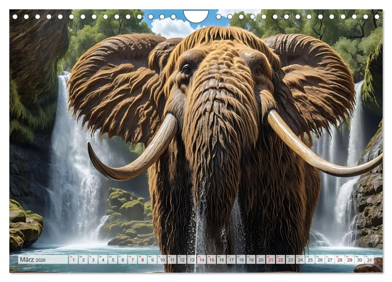 Bild: 9783457337578 | Im urzeitlichen Reich des Mammuts (Wandkalender 2026 DIN A4 quer),...