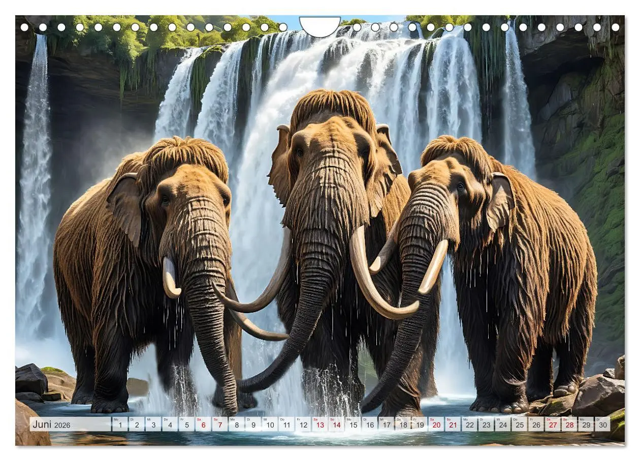 Bild: 9783457337578 | Im urzeitlichen Reich des Mammuts (Wandkalender 2026 DIN A4 quer),...