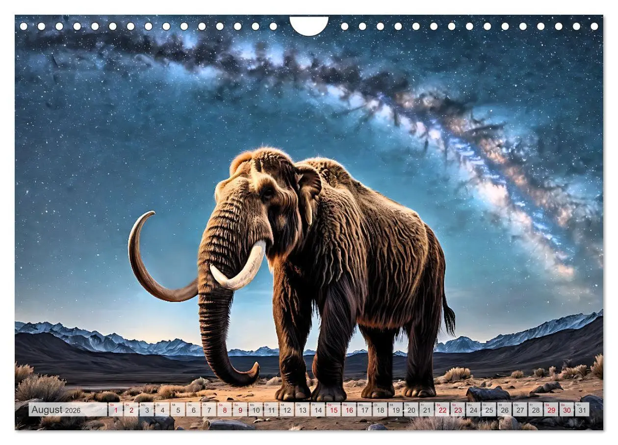 Bild: 9783457337578 | Im urzeitlichen Reich des Mammuts (Wandkalender 2026 DIN A4 quer),...