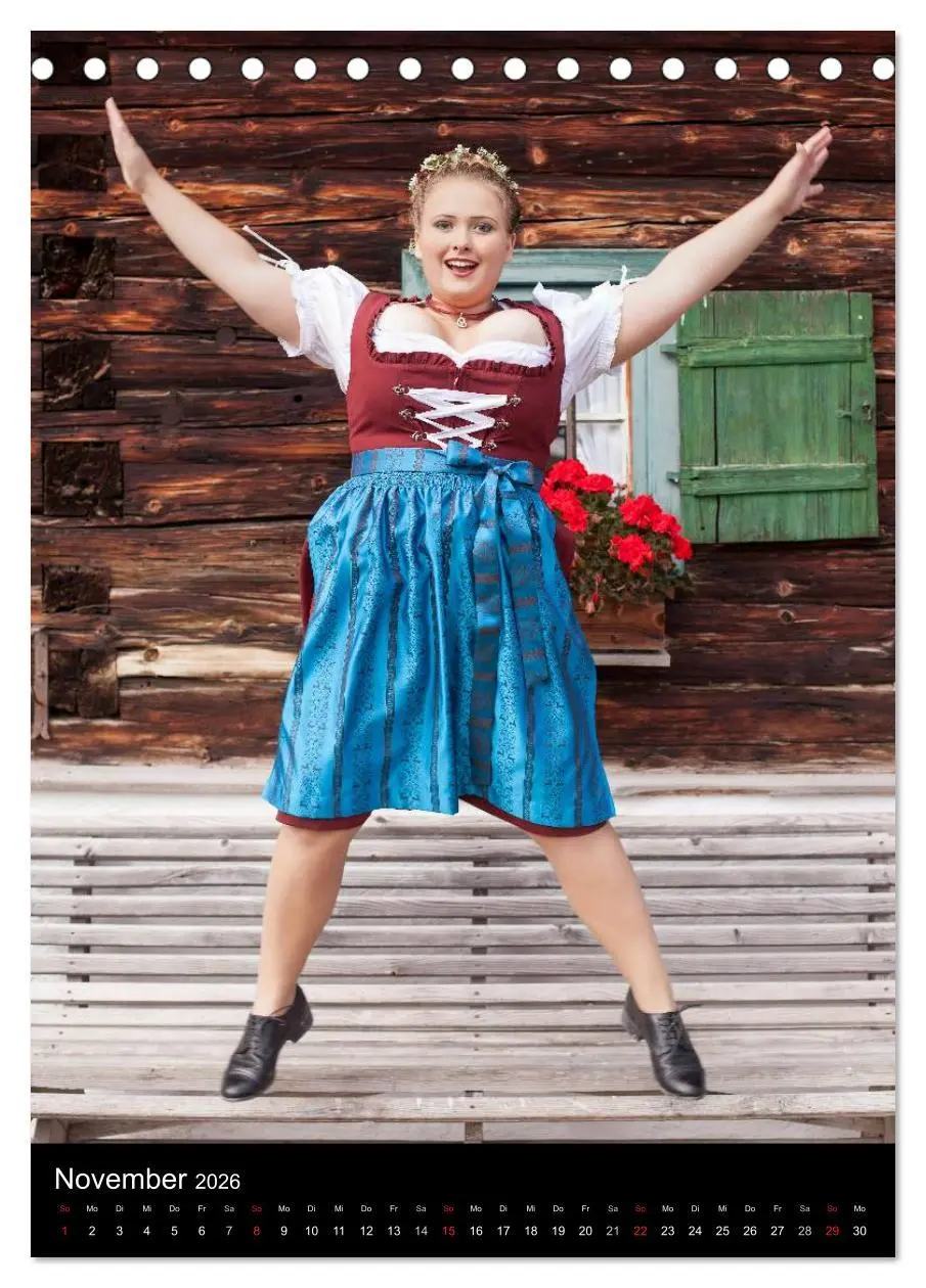 Bild: 9783516427578 | Dirndl und Tradition (Tischkalender 2026 DIN A5 hoch), CALVENDO...