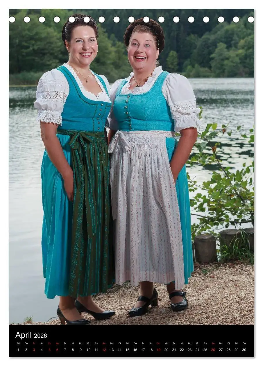 Bild: 9783516427578 | Dirndl und Tradition (Tischkalender 2026 DIN A5 hoch), CALVENDO...