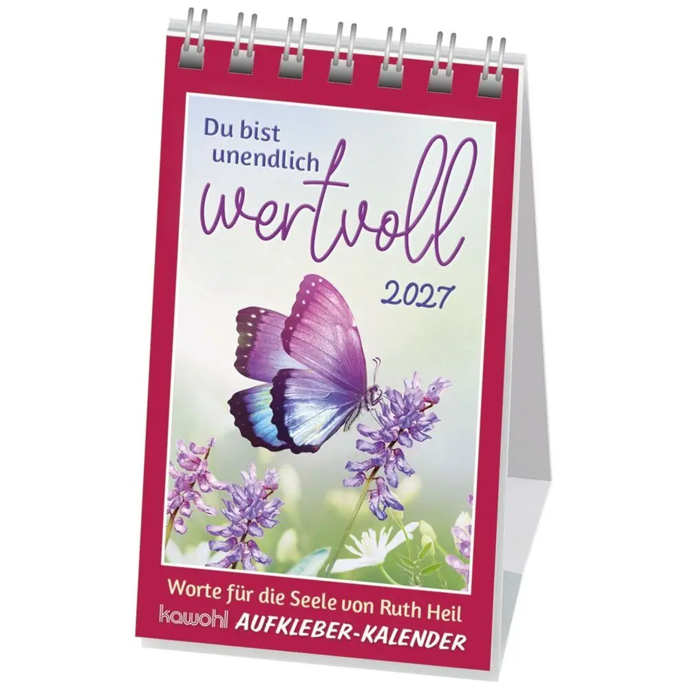 Cover: 9783754887578 | Du bist unendlich wertvoll 2027 | Mini-Aufkleber-Kalender | Ruth Heil