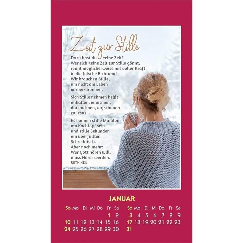 Bild: 9783754887578 | Du bist unendlich wertvoll 2027 | Mini-Aufkleber-Kalender | Ruth Heil