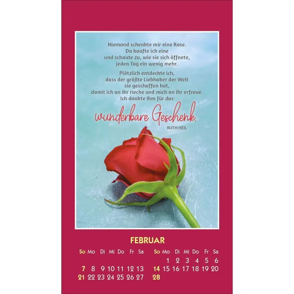 Bild: 9783754887578 | Du bist unendlich wertvoll 2027 | Mini-Aufkleber-Kalender | Ruth Heil