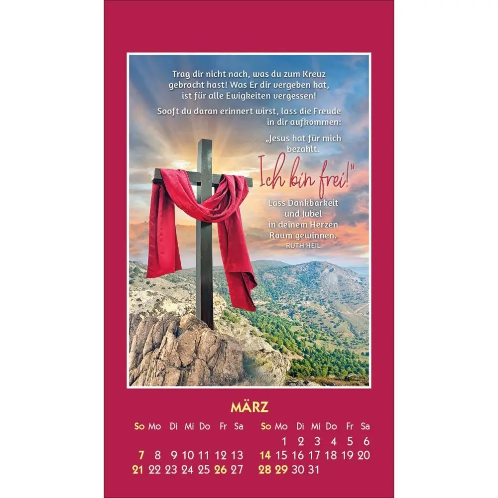 Bild: 9783754887578 | Du bist unendlich wertvoll 2027 | Mini-Aufkleber-Kalender | Ruth Heil