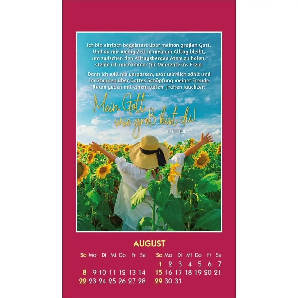 Bild: 9783754887578 | Du bist unendlich wertvoll 2027 | Mini-Aufkleber-Kalender | Ruth Heil