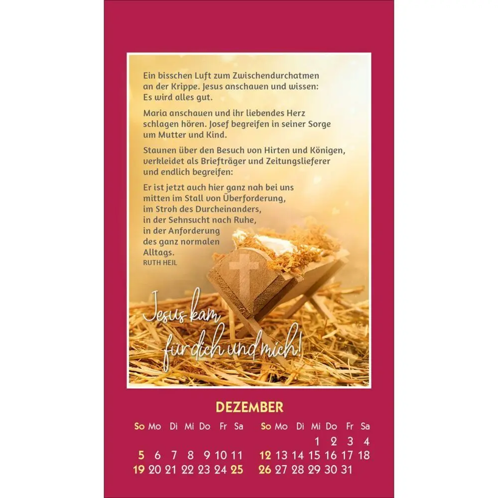 Bild: 9783754887578 | Du bist unendlich wertvoll 2027 | Mini-Aufkleber-Kalender | Ruth Heil