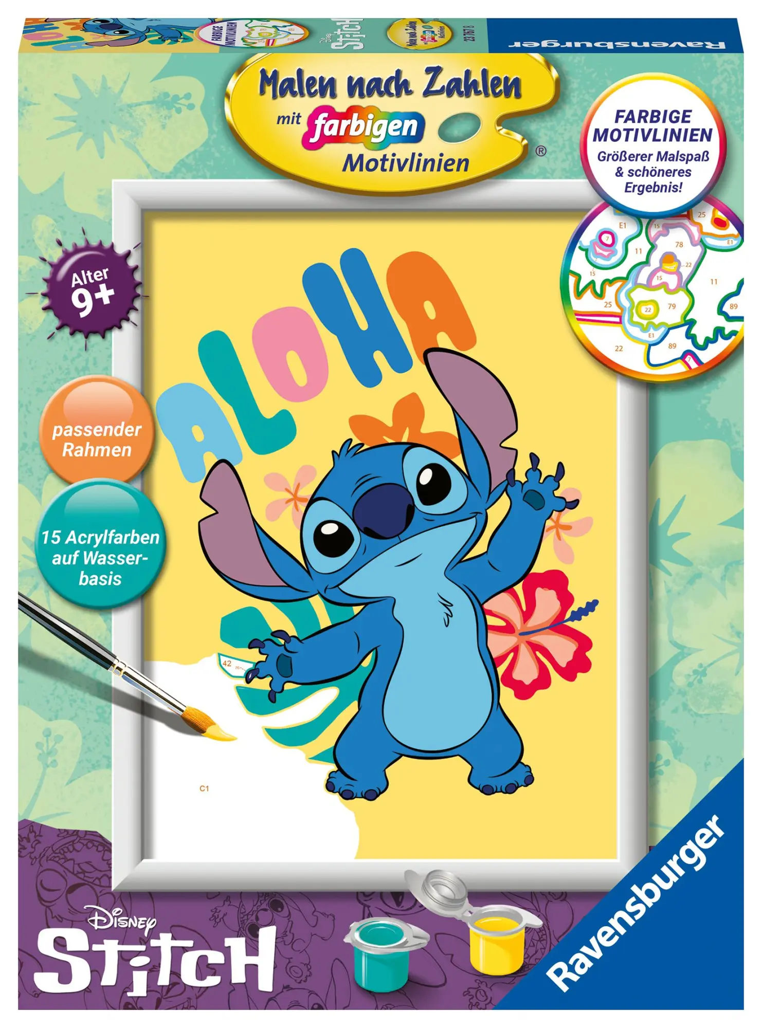 Cover: 4005556237678 | CreArt, Malen nach Zahlen Kinder - Disney Stitch | Spiel | 23767
