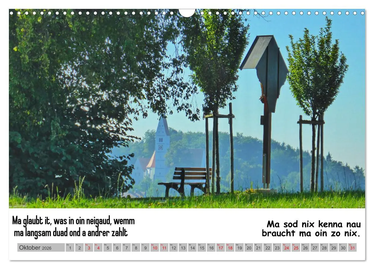 Bild: 9783457497678 | Schwäbische Sprichwörter 1 Wi ma hald so said! (Wandkalender 2026...