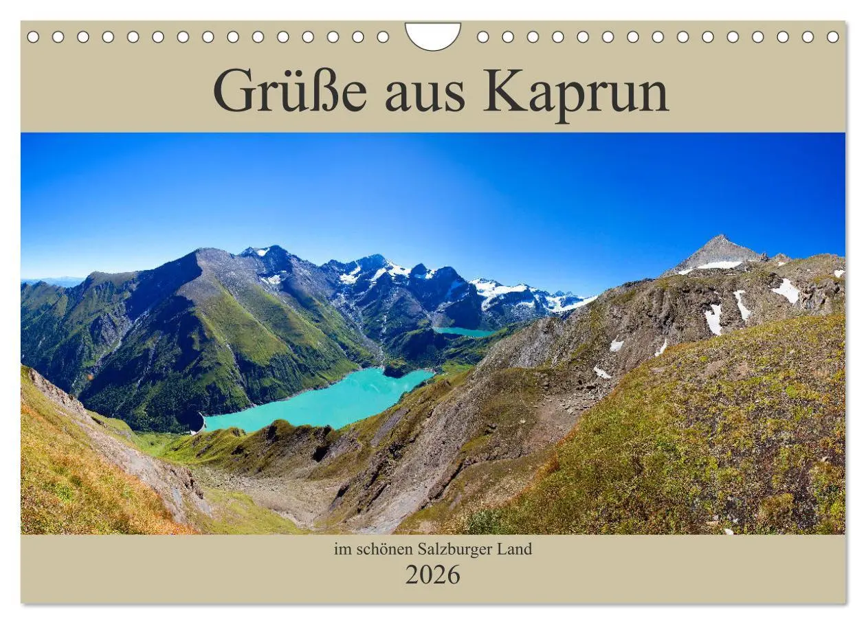 Cover: 9783457877678 | Grüße aus Kaprun (Wandkalender 2026 DIN A4 quer), CALVENDO...