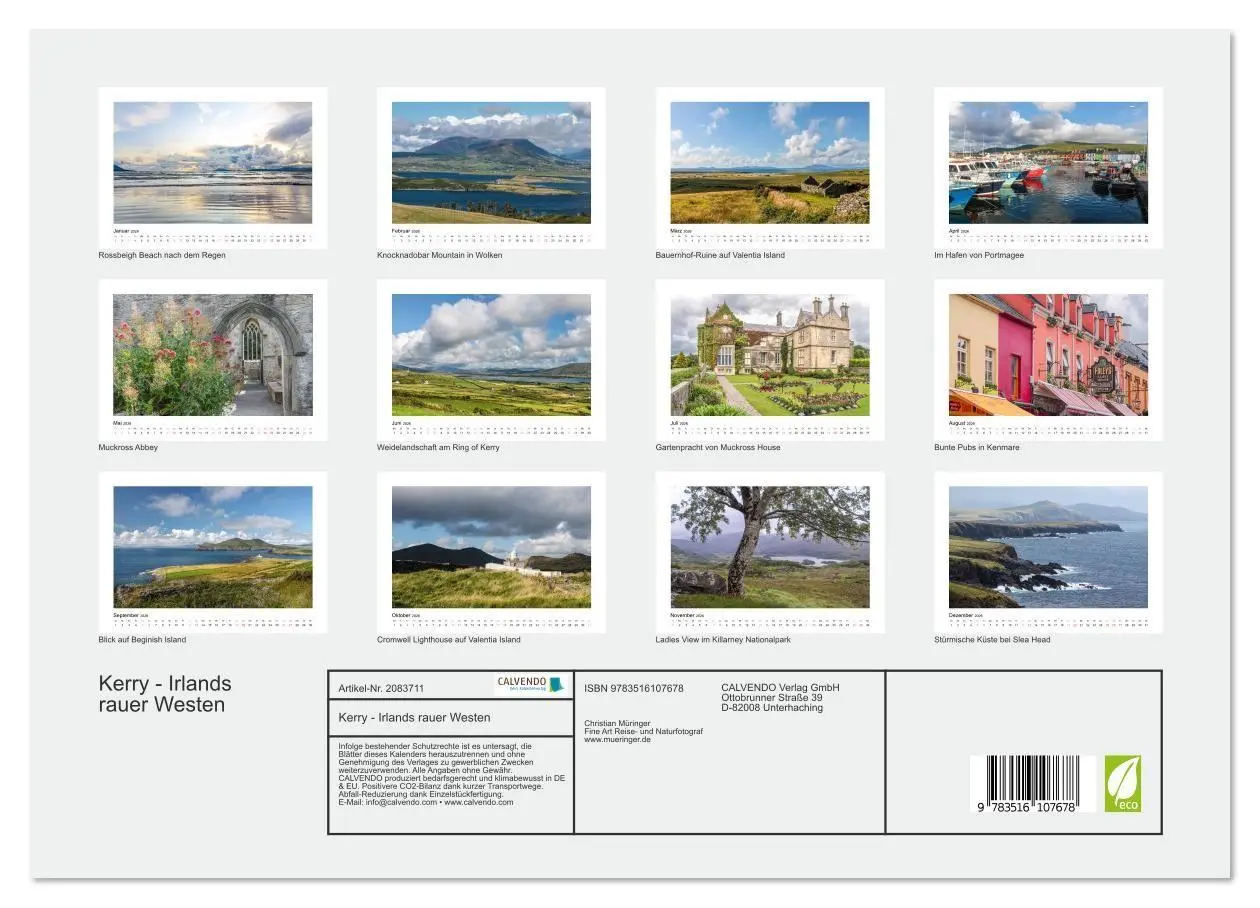 Bild: 9783516107678 | Kerry - Irlands rauer Westen (Wandkalender 2026 DIN A3 quer),...