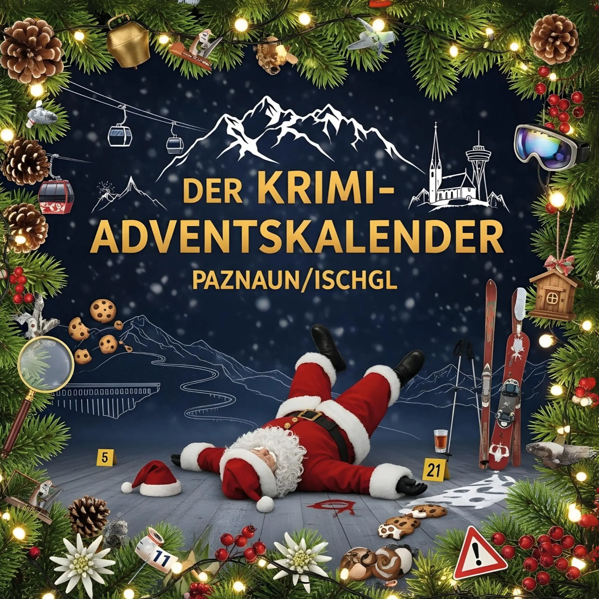 Cover: 9783695307678 | Der Krimi-Adventskalender Paznaun/Ischgl | Mordsverdächtig in 24 Akten