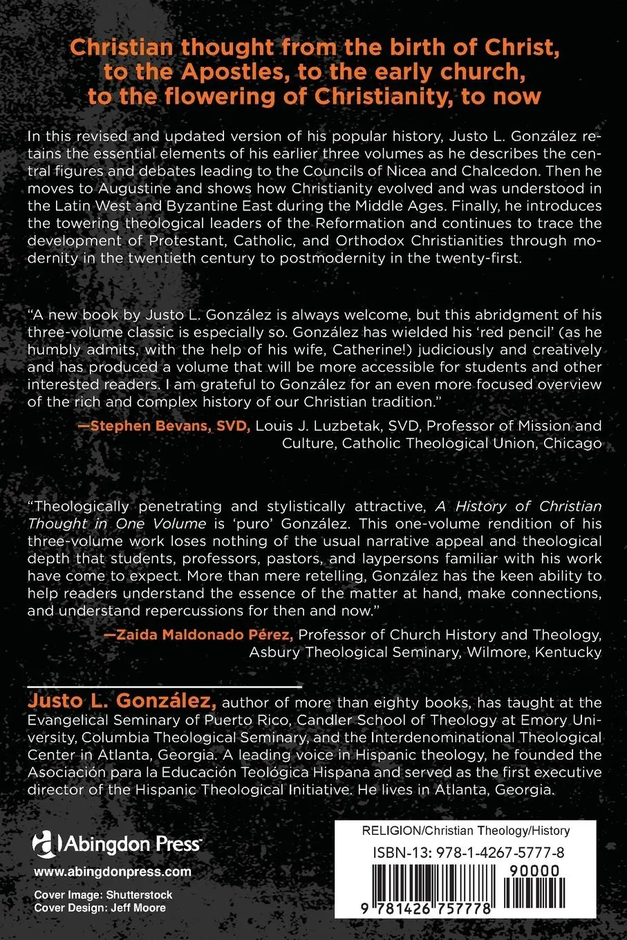 Rückseite: 9781426757778 | A History of Christian Thought in One Volume | Justo L. Gonzalez