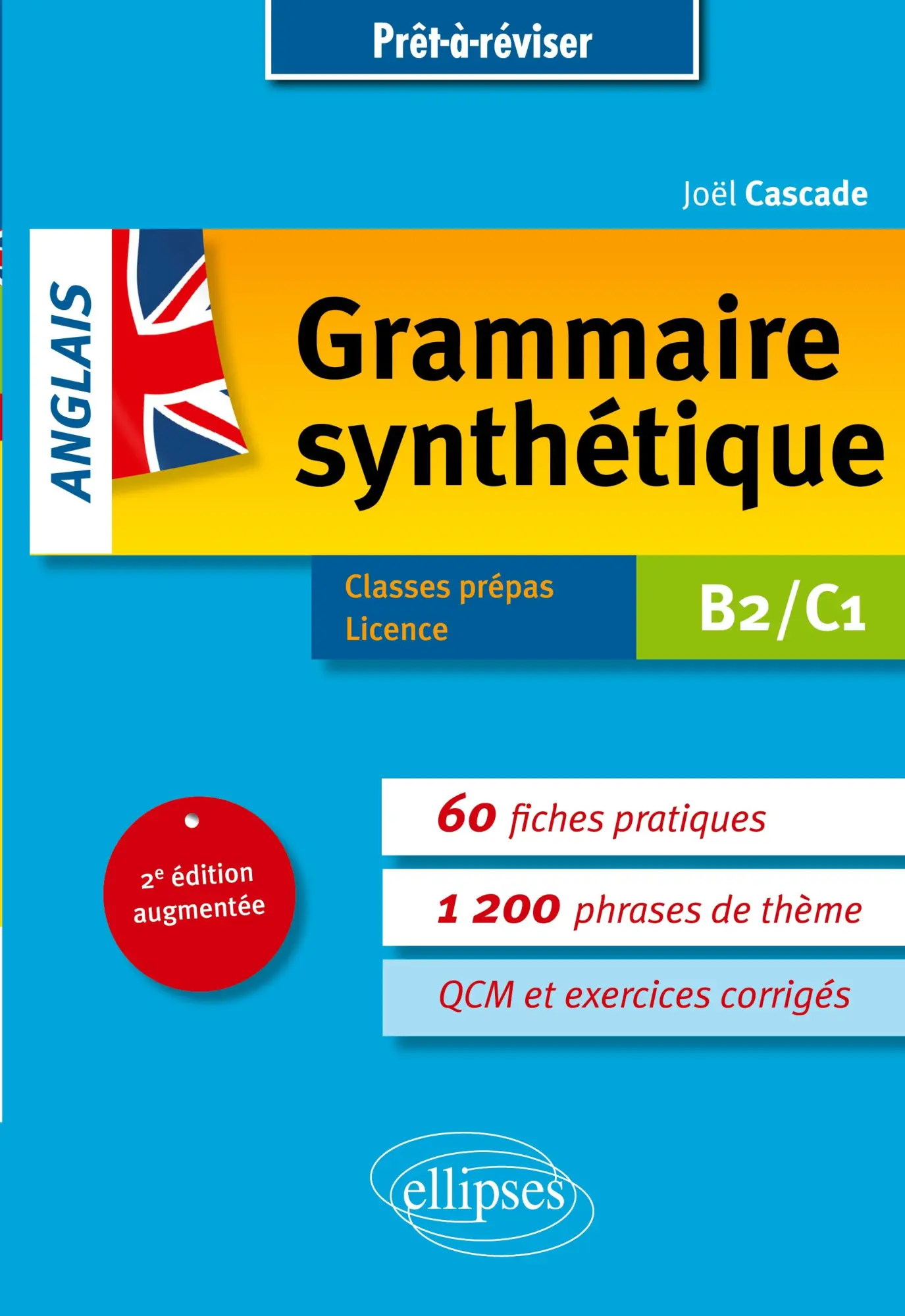 Cover: 9782340047778 | Prêt-à-réviser. Grammaire synthétique de l'anglais en 60 fiches...