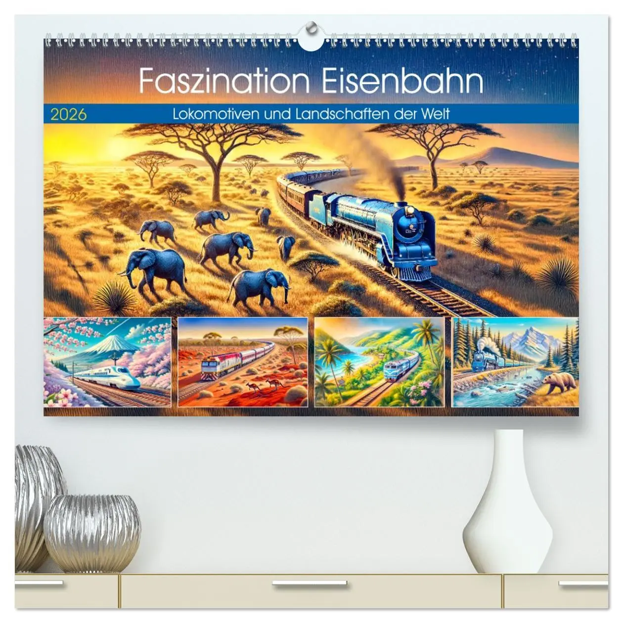 Cover: 9783457317778 | Faszination Eisenbahn - Lokomotiven und Landschaften der Welt...