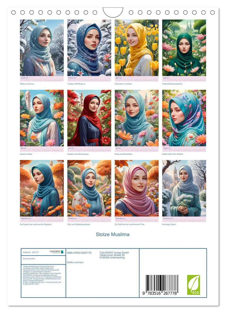 Bild: 9783516267778 | Stolze Muslima (Wandkalender 2026 DIN A4 hoch), CALVENDO...