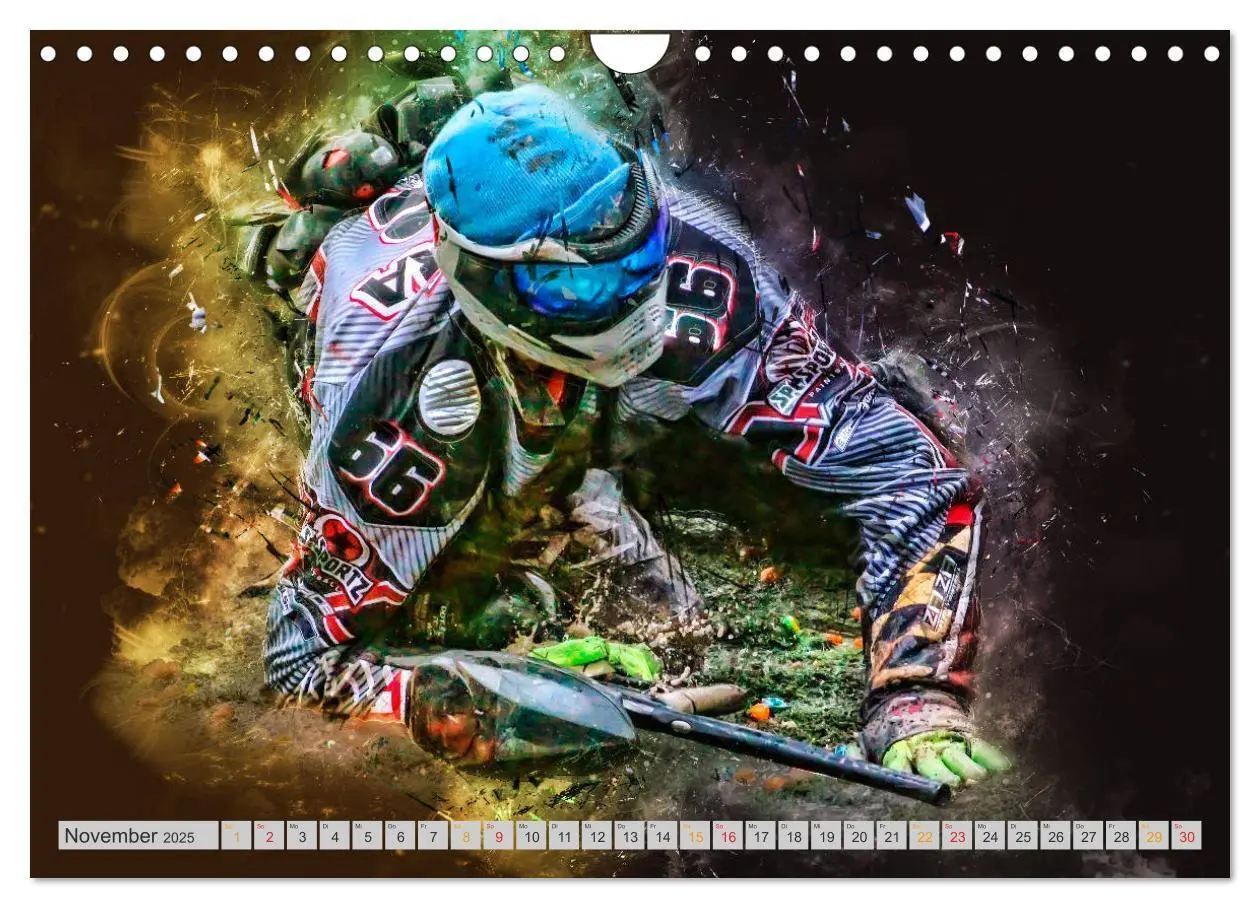 Bild: 9783435387878 | Paintball - extrem cool (Wandkalender 2025 DIN A4 quer), CALVENDO...