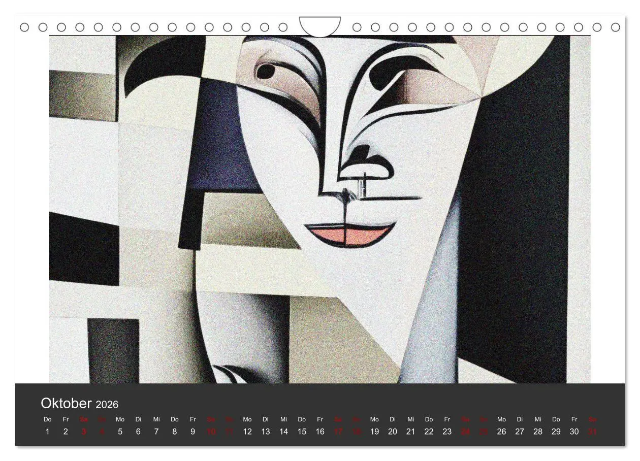 Bild: 9783457307878 | Kubistische Frauen Bilder (Wandkalender 2026 DIN A4 quer), CALVENDO...