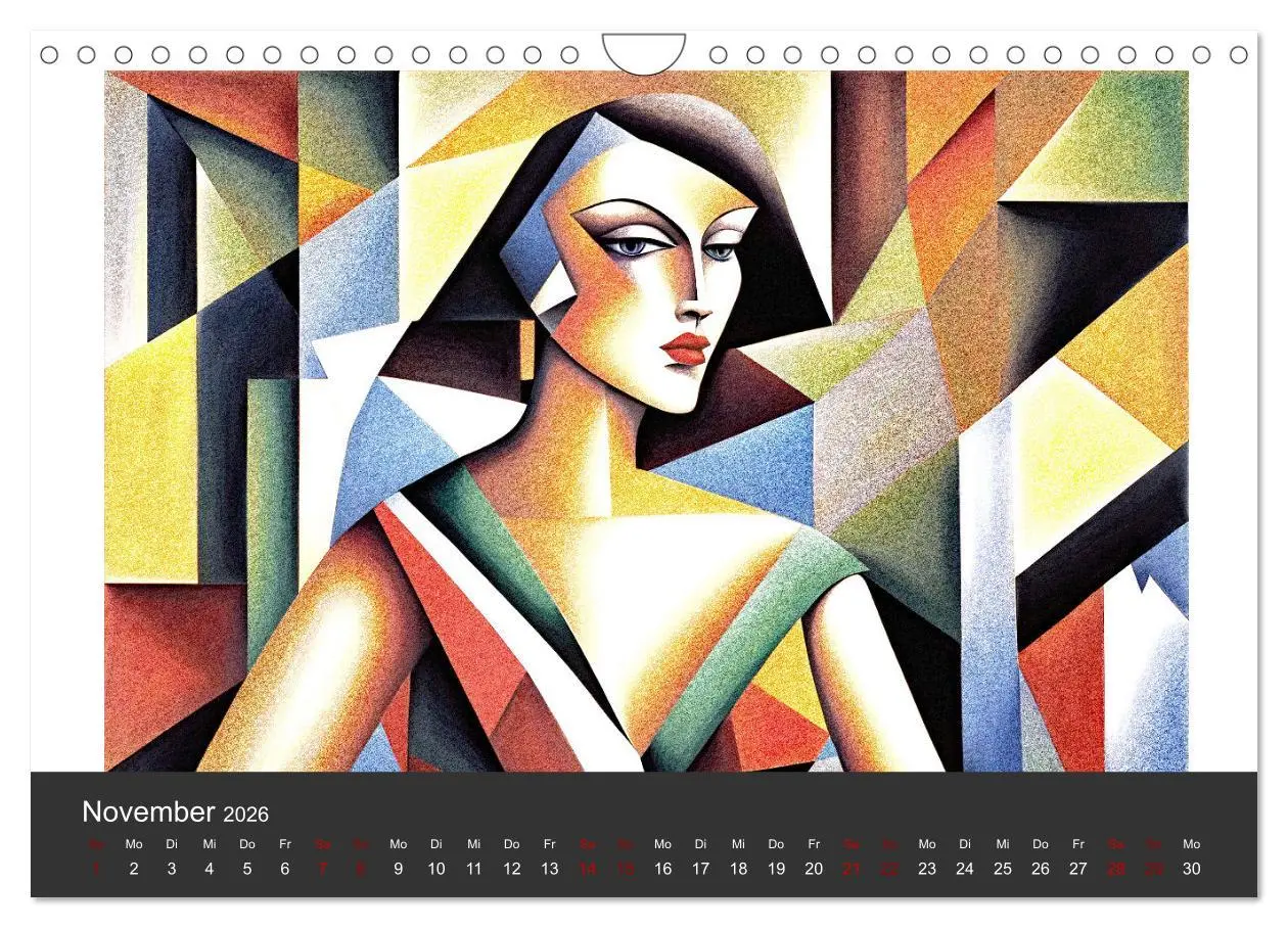 Bild: 9783457307878 | Kubistische Frauen Bilder (Wandkalender 2026 DIN A4 quer), CALVENDO...