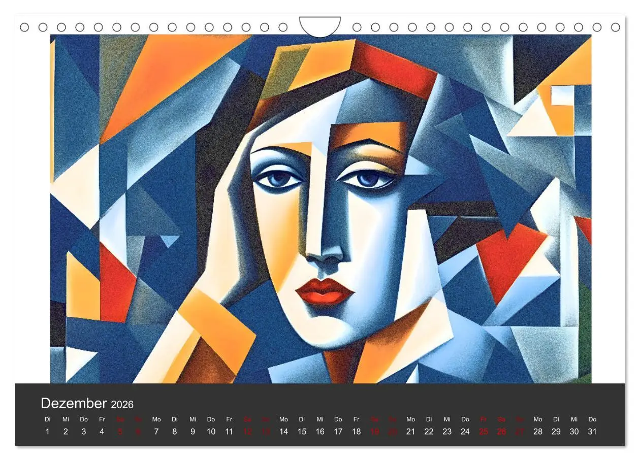 Bild: 9783457307878 | Kubistische Frauen Bilder (Wandkalender 2026 DIN A4 quer), CALVENDO...