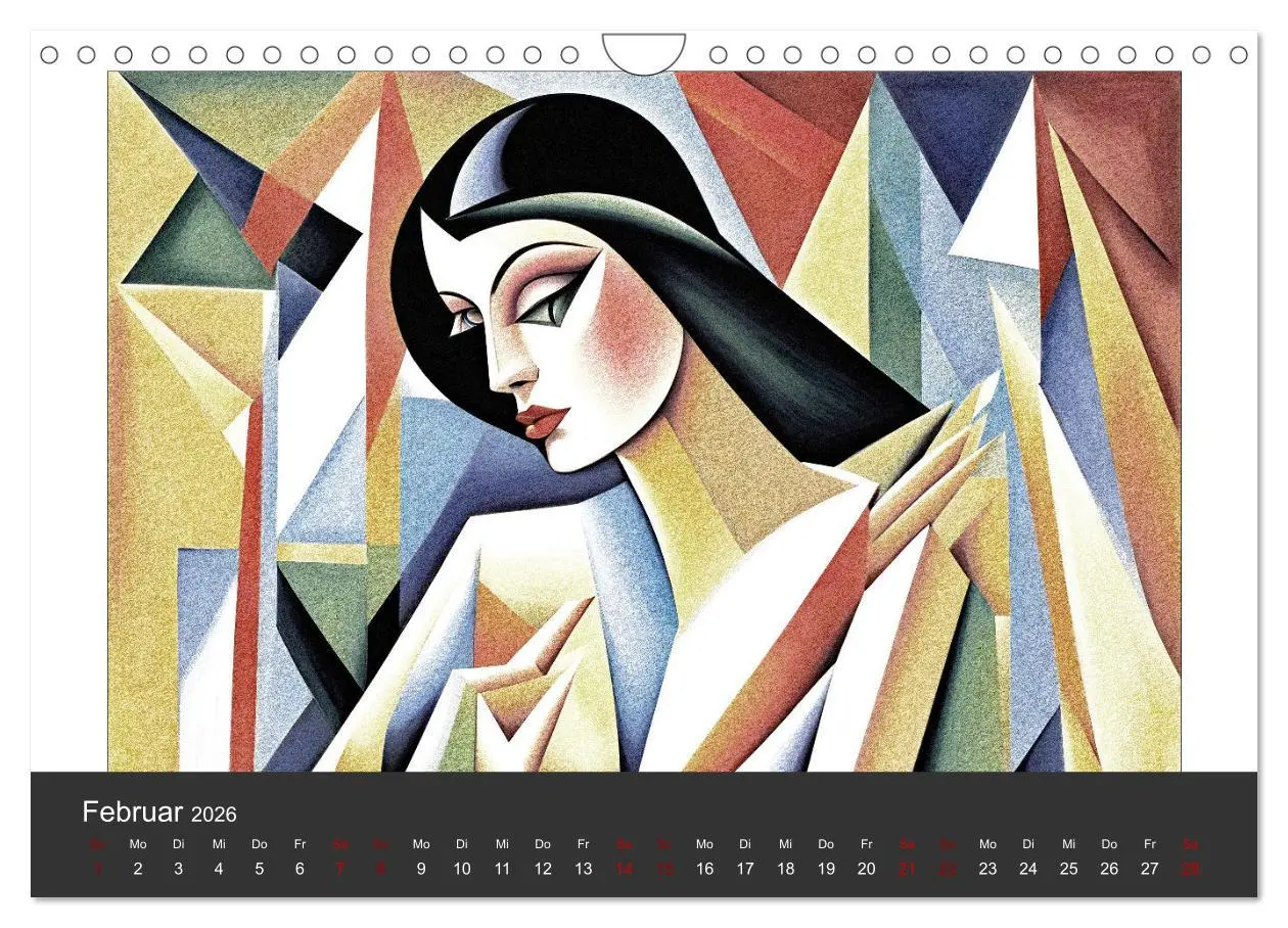 Bild: 9783457307878 | Kubistische Frauen Bilder (Wandkalender 2026 DIN A4 quer), CALVENDO...