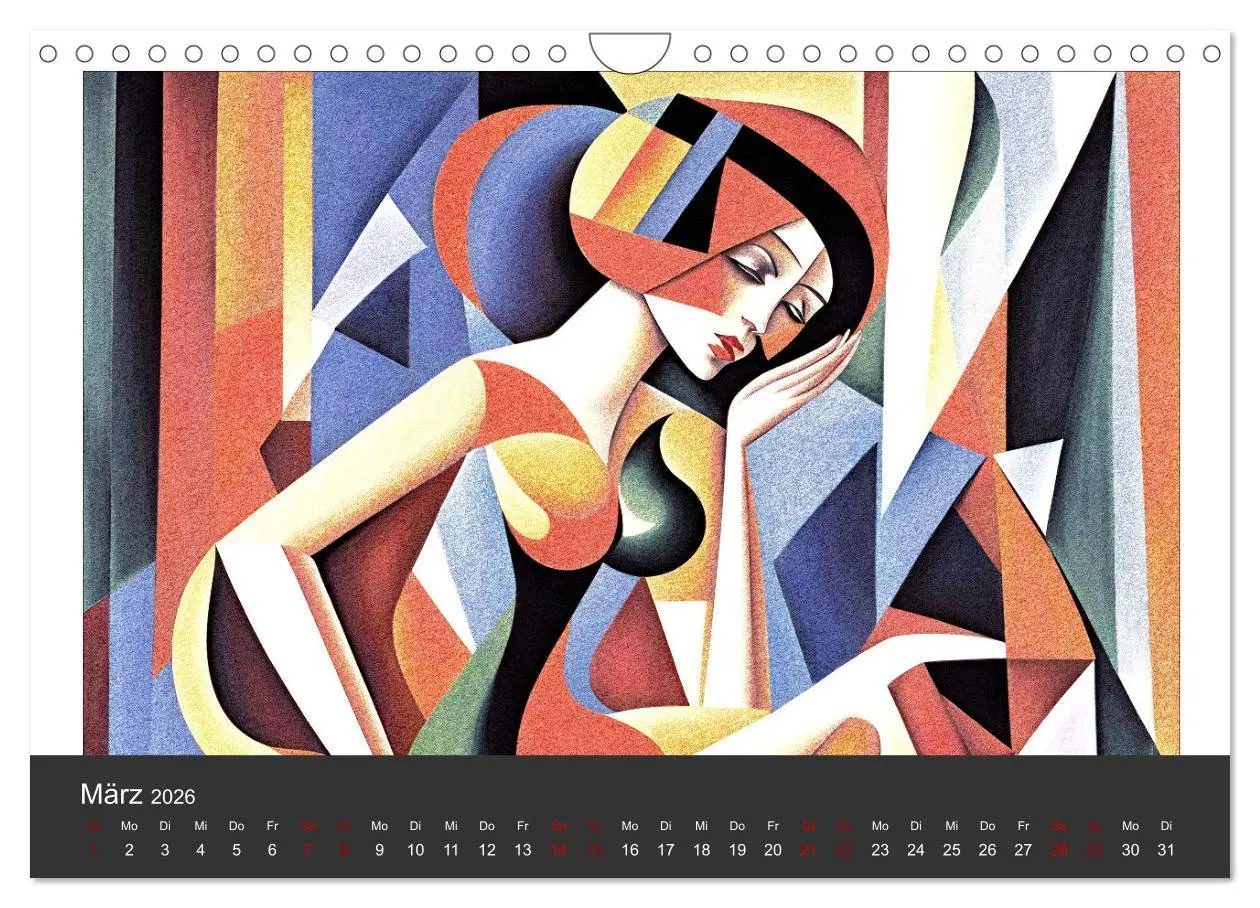 Bild: 9783457307878 | Kubistische Frauen Bilder (Wandkalender 2026 DIN A4 quer), CALVENDO...