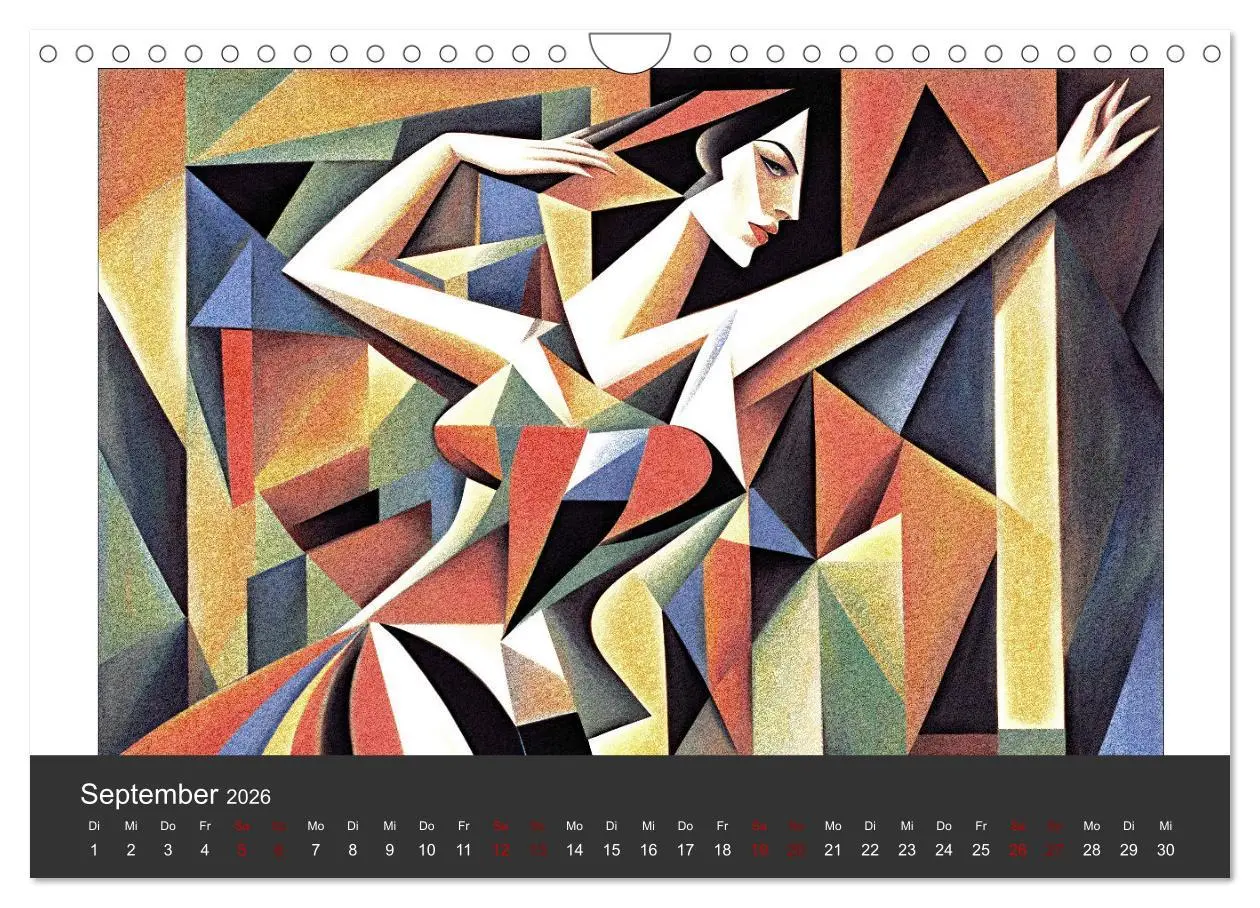 Bild: 9783457307878 | Kubistische Frauen Bilder (Wandkalender 2026 DIN A4 quer), CALVENDO...