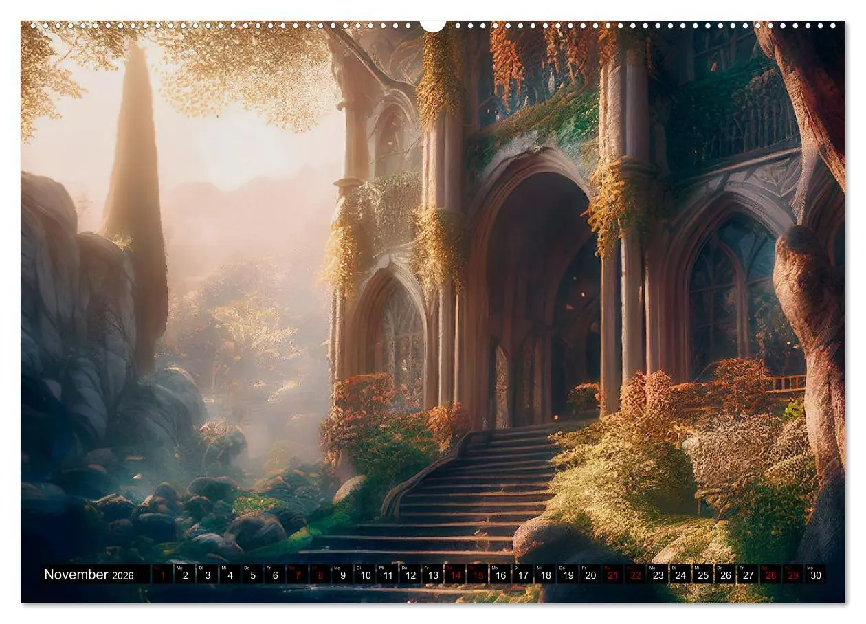 Bild: 9783457477878 | Im Reich der Elben (Wandkalender 2026 DIN A2 quer), CALVENDO...