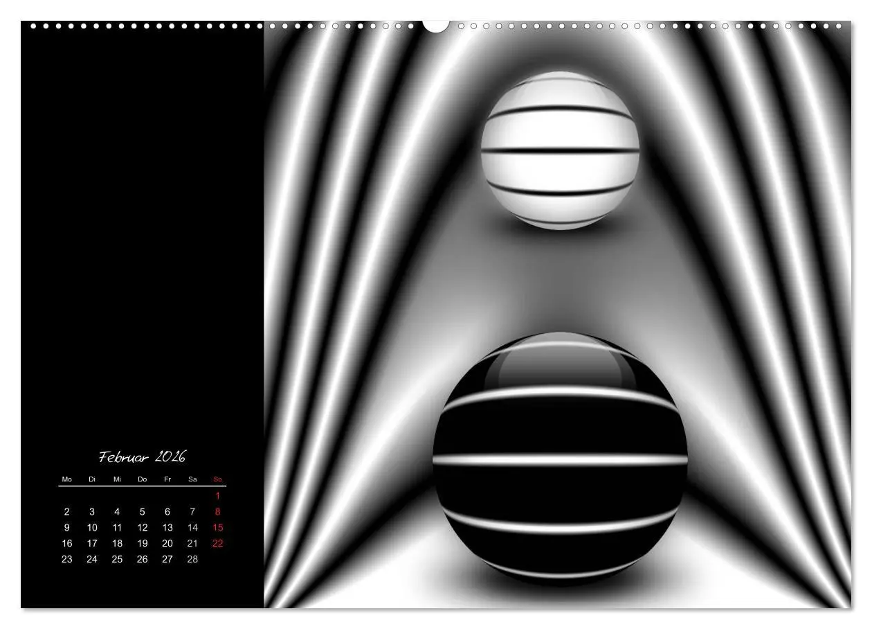 Bild: 9783516187878 | Optische Kunst im Quadrat (Wandkalender 2026 DIN A2 quer), CALVENDO...