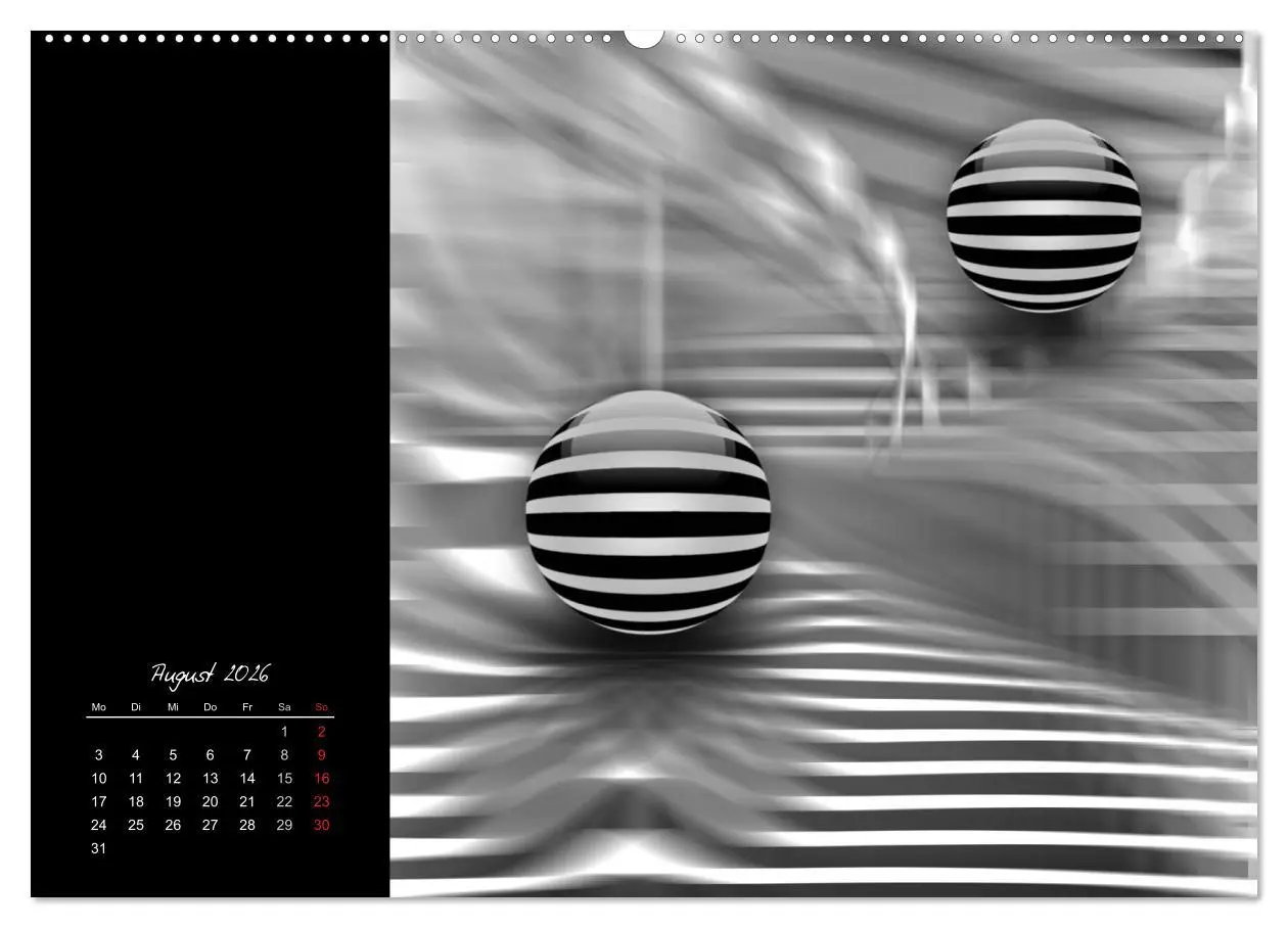 Bild: 9783516187878 | Optische Kunst im Quadrat (Wandkalender 2026 DIN A2 quer), CALVENDO...