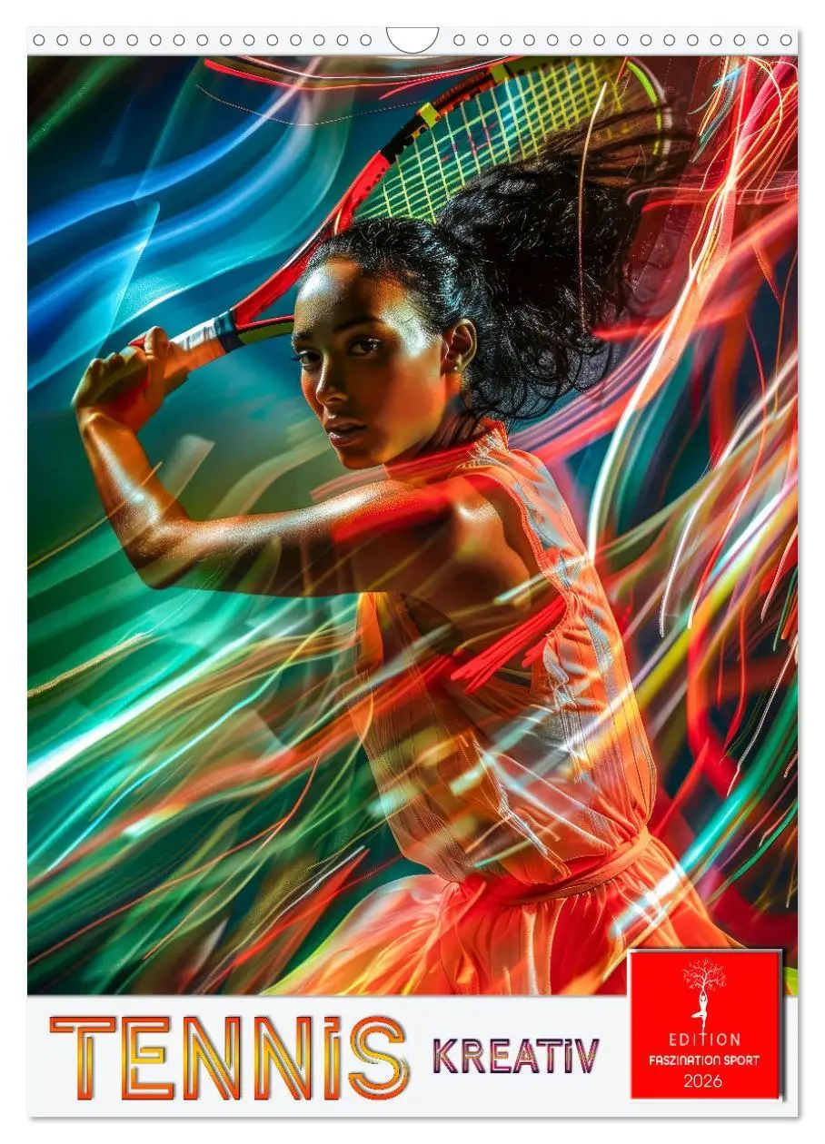 Cover: 9783516257878 | Tennis kreativ (Wandkalender 2026 DIN A3 hoch), CALVENDO...