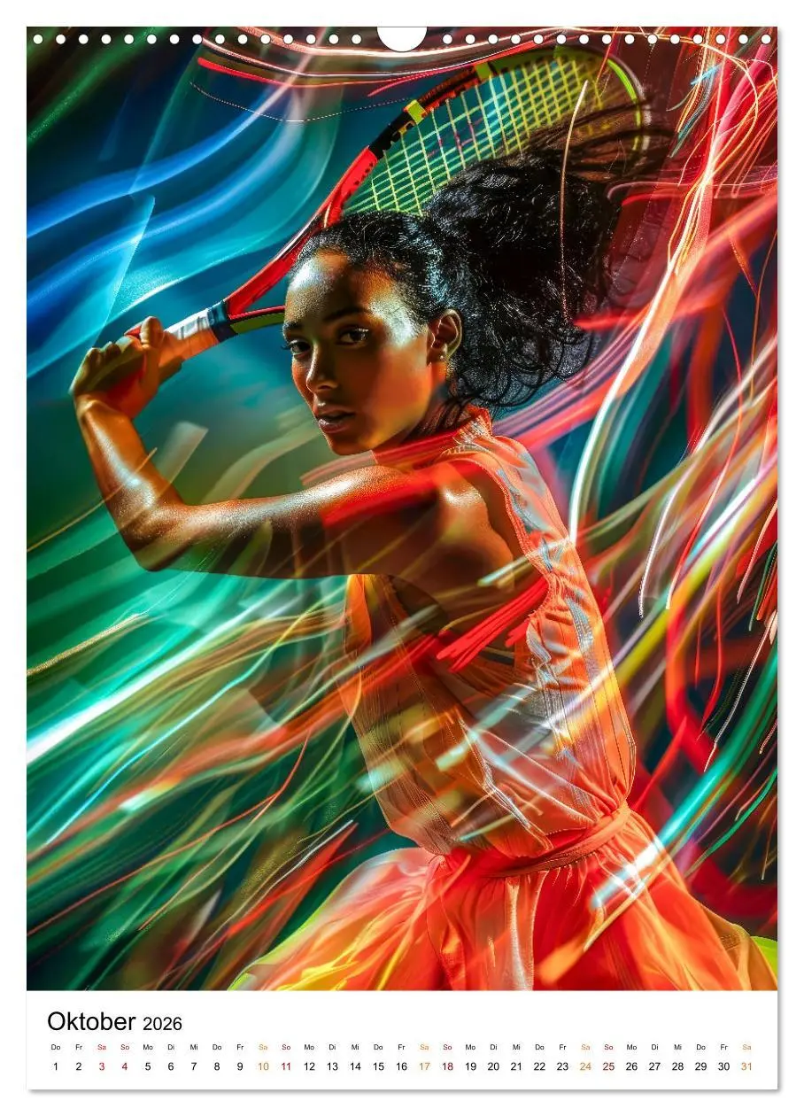 Bild: 9783516257878 | Tennis kreativ (Wandkalender 2026 DIN A3 hoch), CALVENDO...