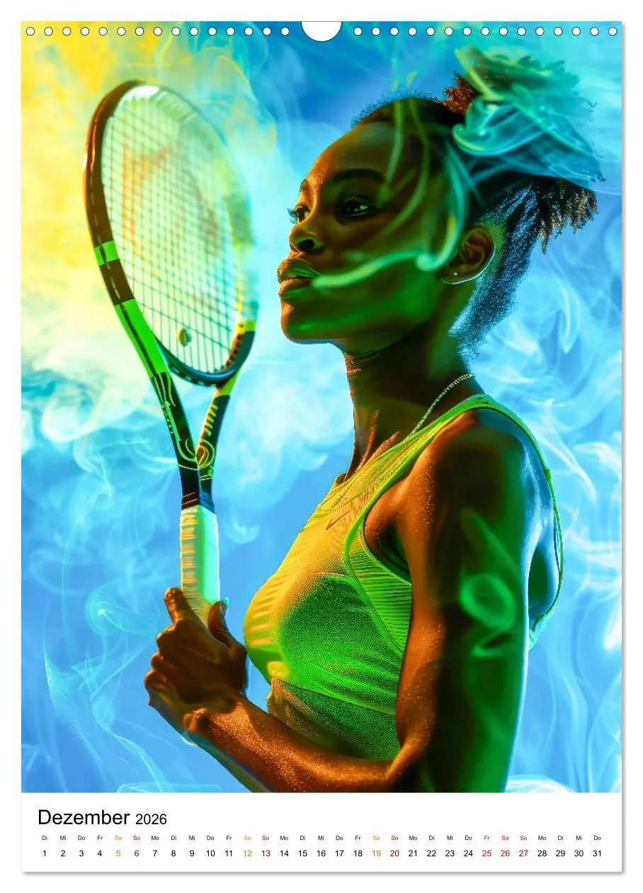 Bild: 9783516257878 | Tennis kreativ (Wandkalender 2026 DIN A3 hoch), CALVENDO...