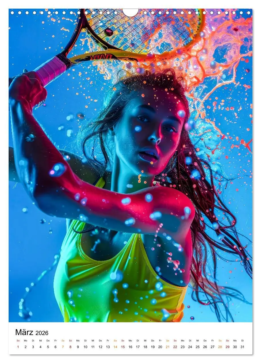 Bild: 9783516257878 | Tennis kreativ (Wandkalender 2026 DIN A3 hoch), CALVENDO...