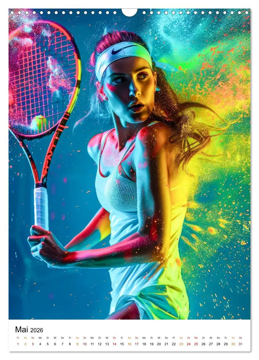 Bild: 9783516257878 | Tennis kreativ (Wandkalender 2026 DIN A3 hoch), CALVENDO...