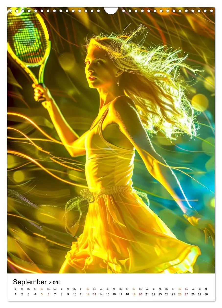 Bild: 9783516257878 | Tennis kreativ (Wandkalender 2026 DIN A3 hoch), CALVENDO...
