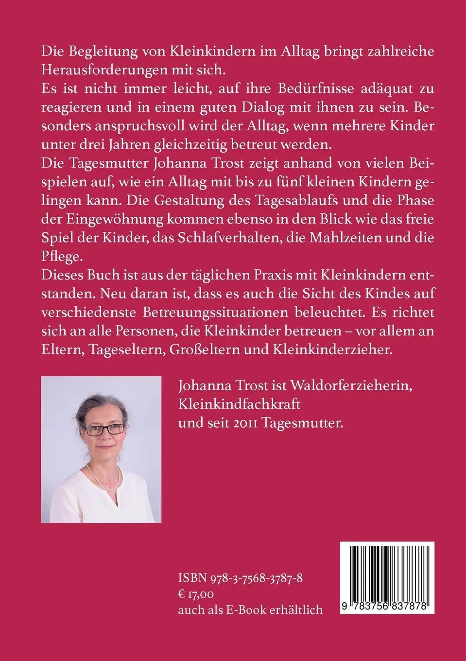 Rückseite: 9783756837878 | Kleinkinder begleiten | Johanna Trost | Taschenbuch | Paperback | 2022