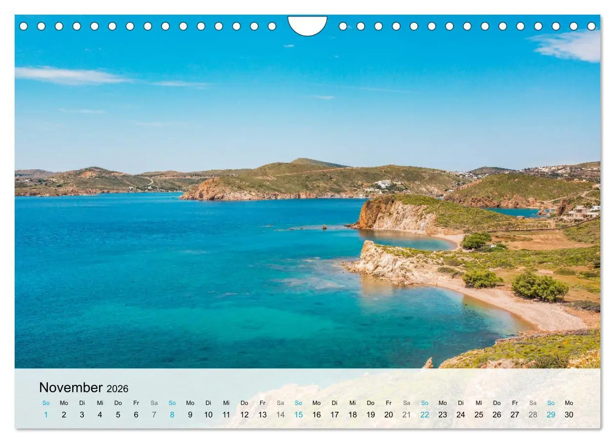 Bild: 9783457607978 | Patmos - Die heilige Insel (Wandkalender 2026 DIN A4 quer),...