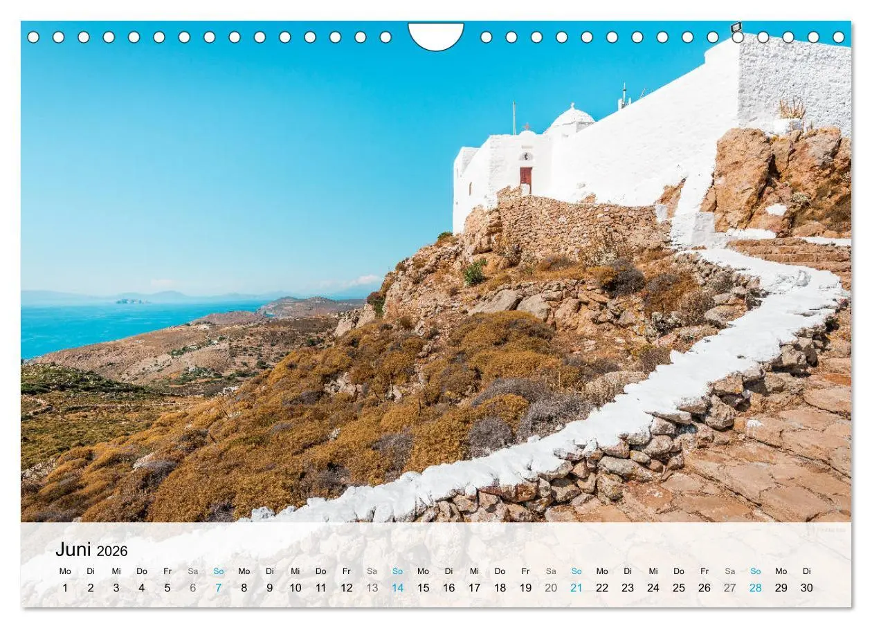 Bild: 9783457607978 | Patmos - Die heilige Insel (Wandkalender 2026 DIN A4 quer),...
