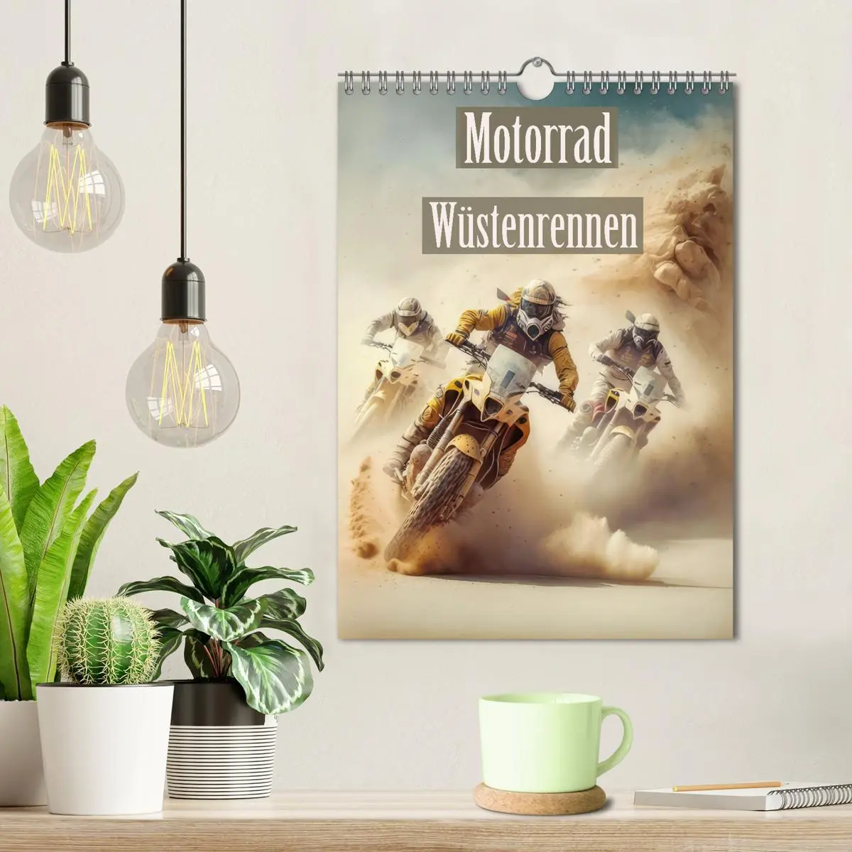 Bild: 9783516317978 | Motorrad Wüstenrennen (Wandkalender 2026 DIN A4 hoch), CALVENDO...