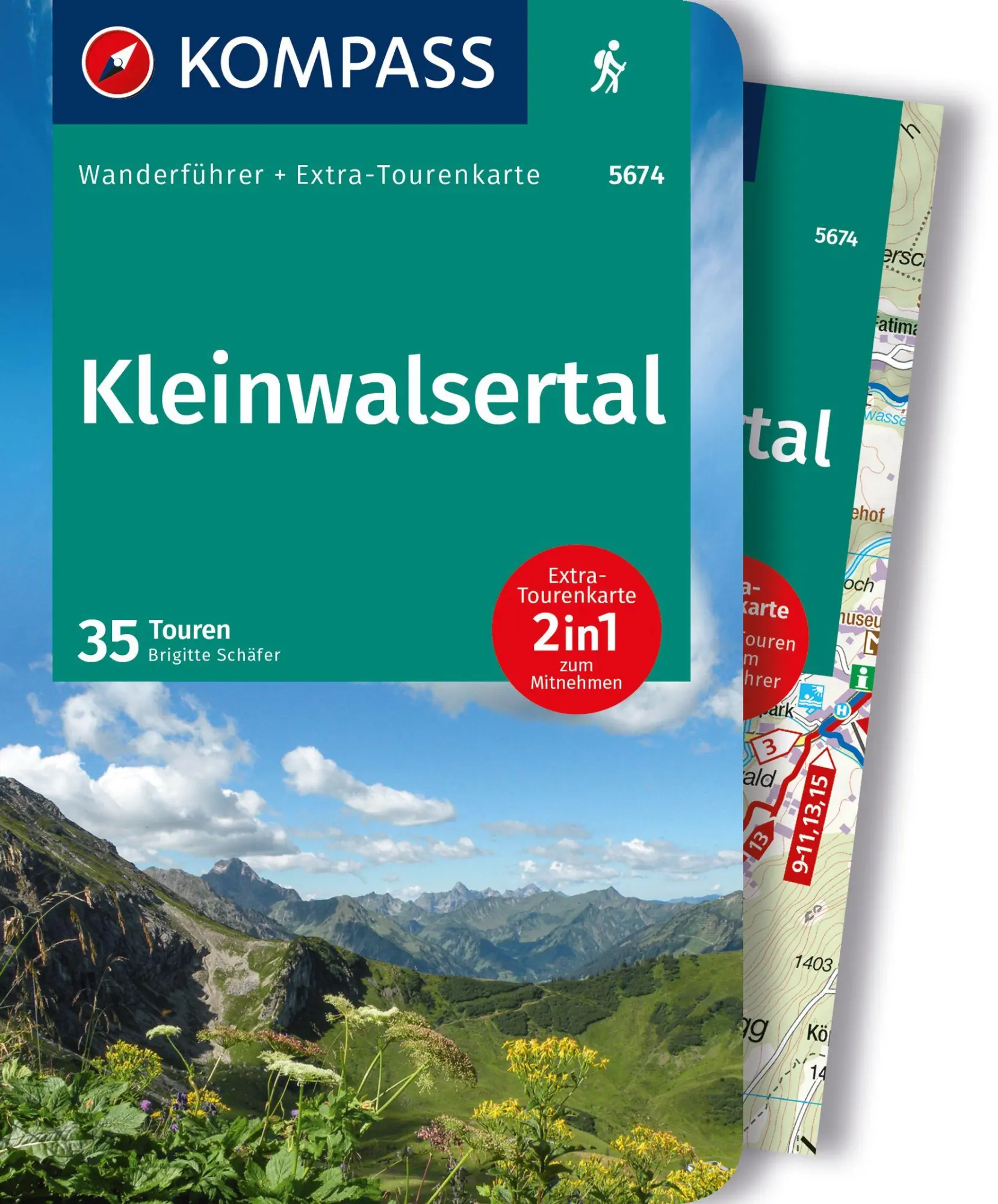 Cover: 9783991217978 | KOMPASS Wanderführer Kleinwalsertal, 35 Touren mit Extra-Tourenkarte