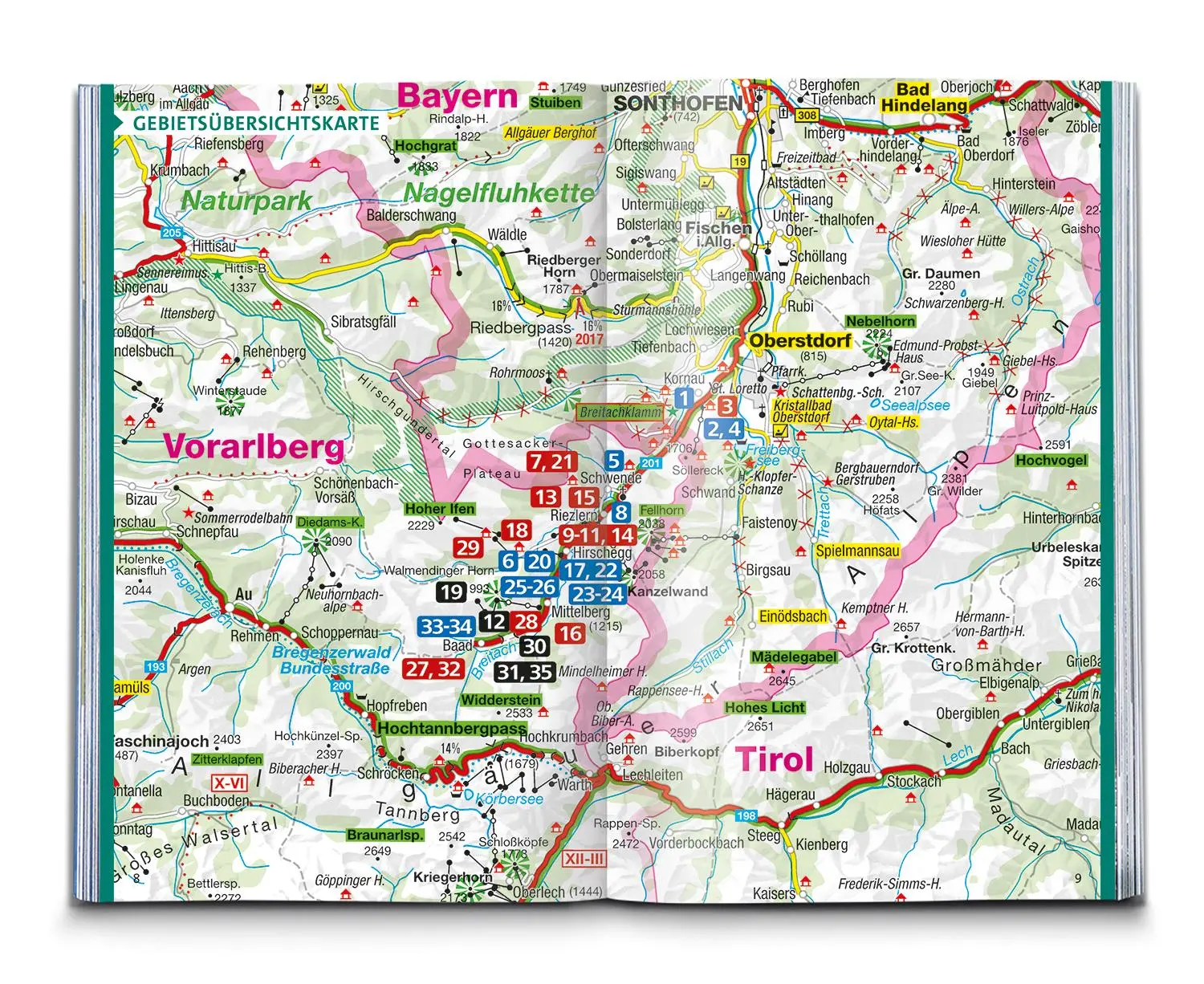 Bild: 9783991217978 | KOMPASS Wanderführer Kleinwalsertal, 35 Touren mit Extra-Tourenkarte