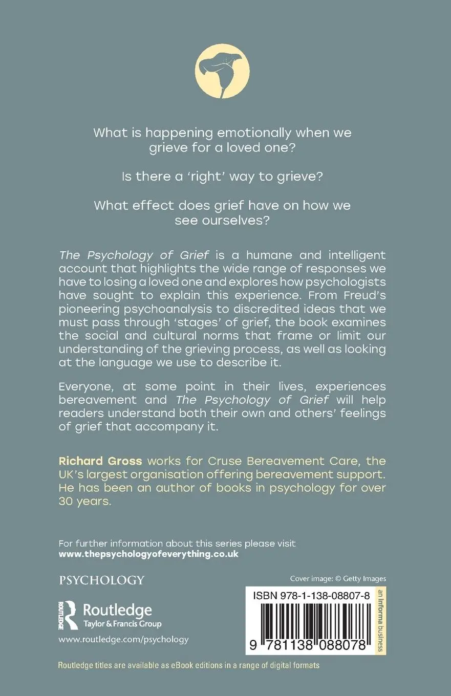 Rückseite: 9781138088078 | The Psychology of Grief | Richard Gross | Taschenbuch | Englisch