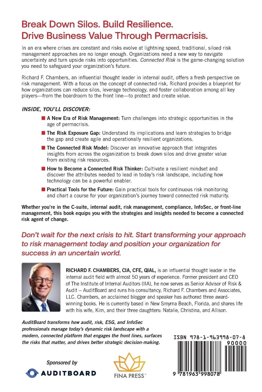 Rückseite: 9781963998078 | Connected Risk | Conquering the Perilous Risk Exposure Gap | Chambers