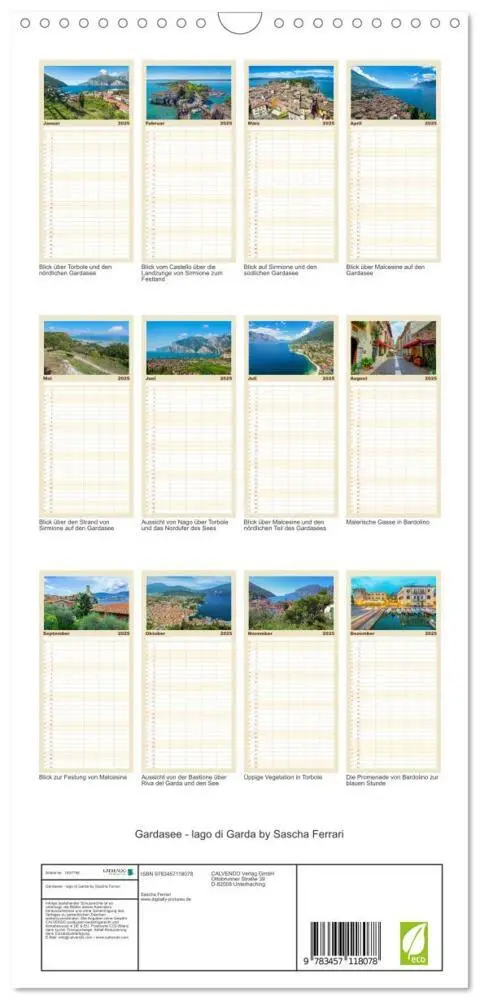 Bild: 9783457118078 | Familienplaner 2025 - Gardasee - lago di Garda by Sascha Ferrari...