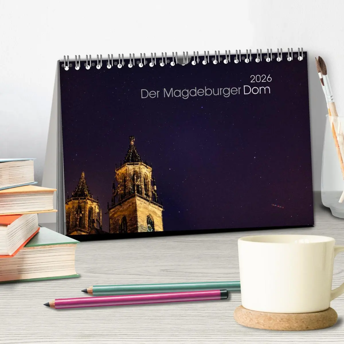 Bild: 9783457978078 | Der Magdeburger Dom 2026 (Tischkalender 2026 DIN A5 quer), CALVENDO...