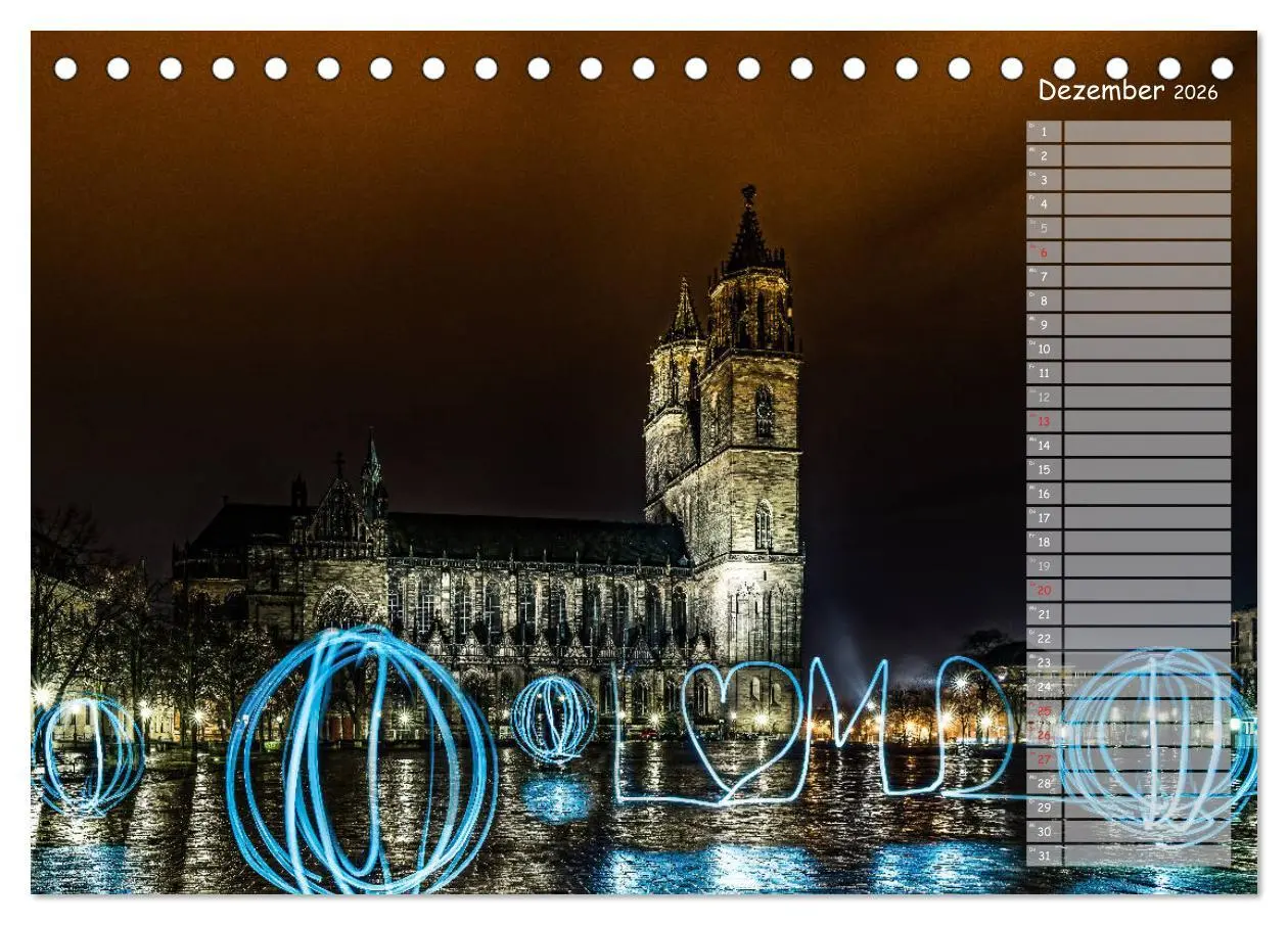 Bild: 9783457978078 | Der Magdeburger Dom 2026 (Tischkalender 2026 DIN A5 quer), CALVENDO...