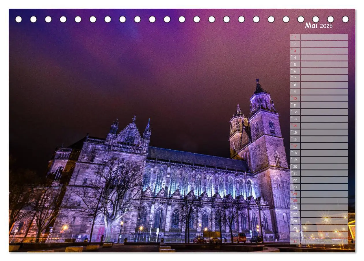 Bild: 9783457978078 | Der Magdeburger Dom 2026 (Tischkalender 2026 DIN A5 quer), CALVENDO...