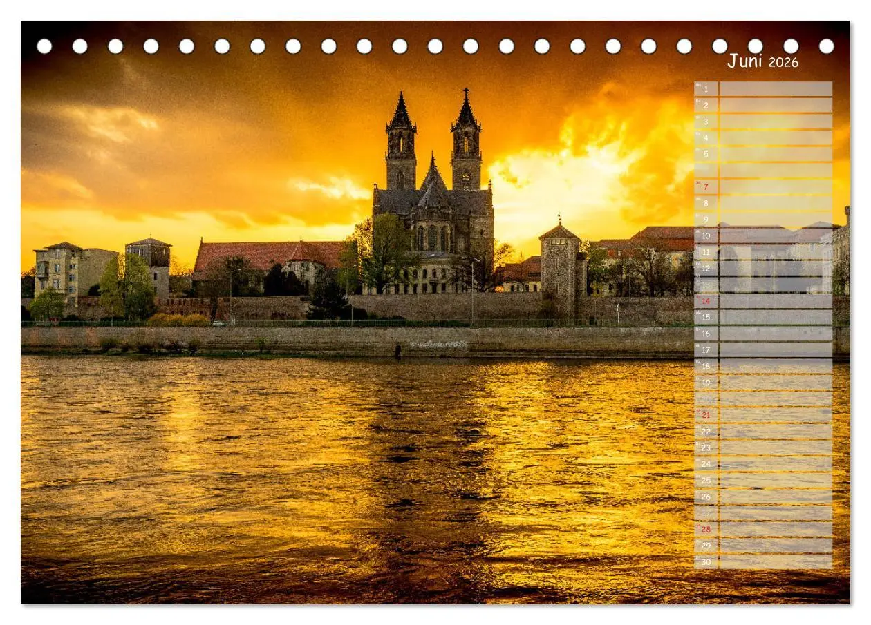 Bild: 9783457978078 | Der Magdeburger Dom 2026 (Tischkalender 2026 DIN A5 quer), CALVENDO...